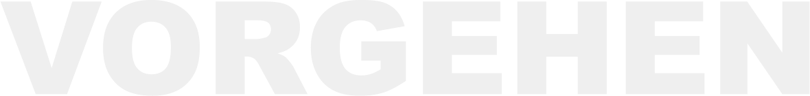 VORGEHEN